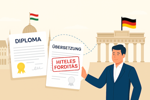 Diploma és oklevél hiteles német fordítása