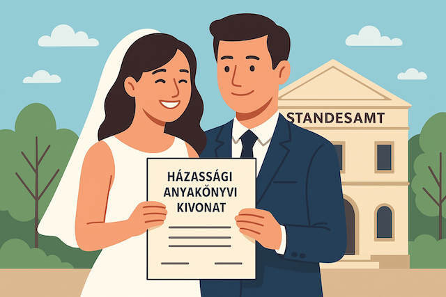 Házassági anyakönyvi kivonat német fordítás